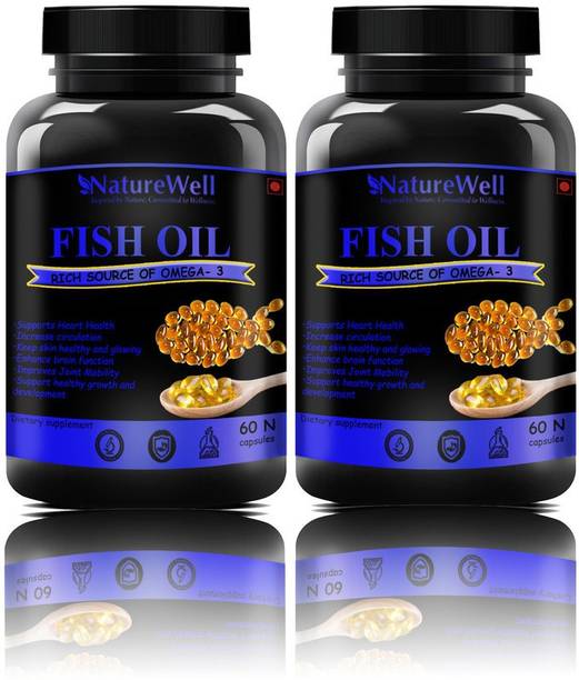 Naturewell Premium Fish Oil (Triple Strength) With 1000Mg Omega 3 Blue(120 capsules)