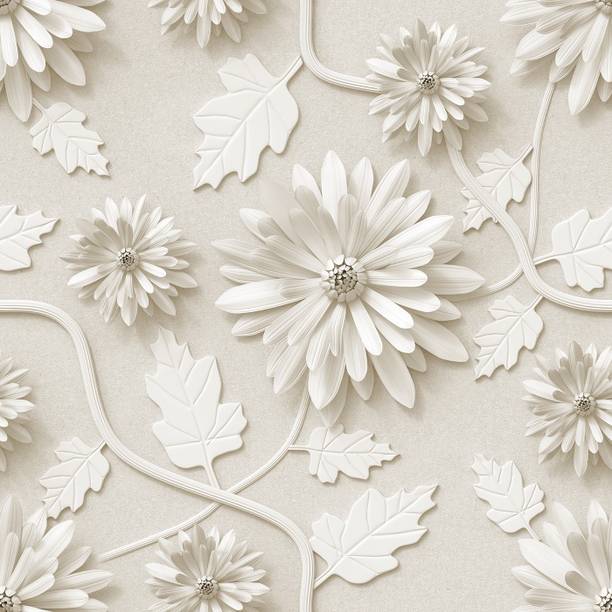 DWELLSINDIA Decorative White Wallpaper