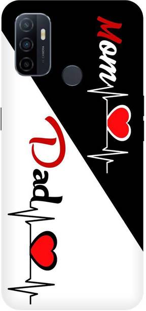 ब्लव्वर बैक कवर OPPO A53 ,CPH2127 Printed Love Mom Dad Back Cover के लिए