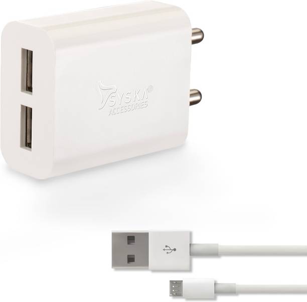 Syska 25.2 W 2.1 A Wall Charger for Mobile with Detachable Cable