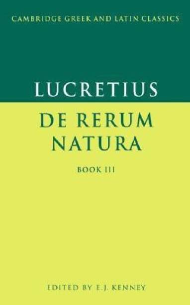 Lucretius: De Rerum Natura Book 3 1st Edition