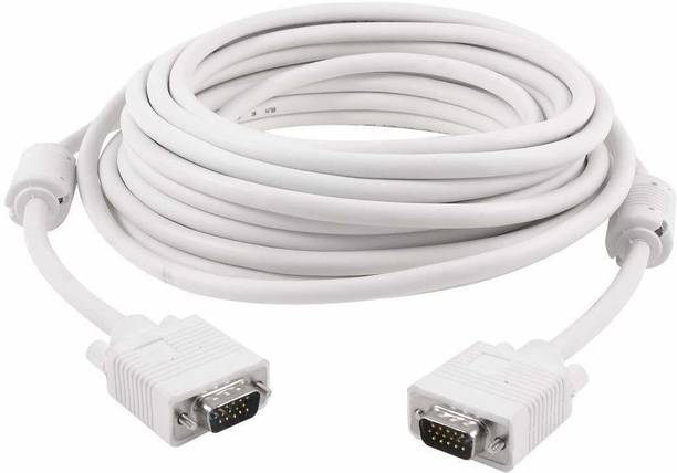 TERABYTE VGA Cable 20 m 20 Meter VGA Male To Male 15 PIN Cable For Support PC/Monitor/LCD/LED, Projector, VGA to VGA Converter Cable