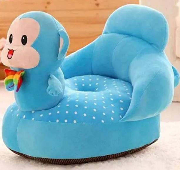 Everyonic Soft Monkey Sofa Seat for Baby ( 0 to 4 years), Best gift for newborn kids, High quality soft teddy shape sofa/chair for new born Fabric Sofa