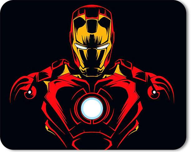 craft maniacs IRONMAN ANTI SLIP MOUSEPAD FOR GAMING ( LAPTOPS & COMPUTERS ) Non Slip Base Mousepad