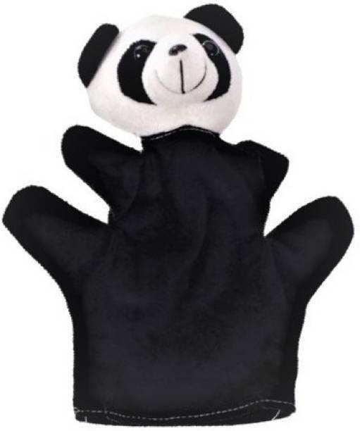 Kuhu Creations Black White Panda Hand Puppets