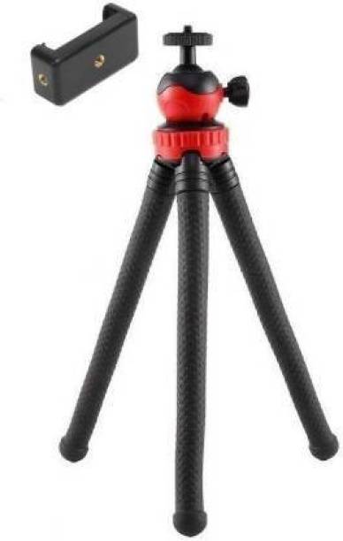 CHG Tripod with Flexible Stand , Octopus Camera Tripod Bundle with 360 Degree Detachable Ball Head and Mobile Phone Holder for Mobile Phones and Camera , DSLR Tripod