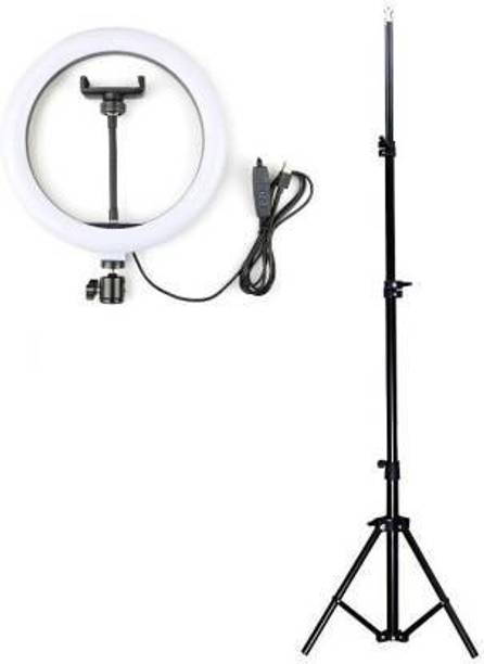 Wrapo Selfie Ring Light Remote Control 3 Light Modes 11 Level Brightness Dimmable 3 Modes For Live Strieaming, LED Makeup Ring Flash