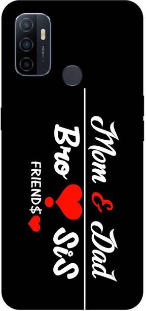 Zaplab Back Cover for OPPO A53 ,CPH2127 Printed Mom Dad Back Cover