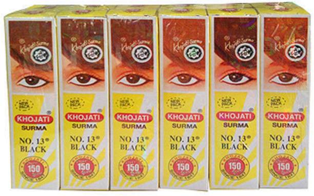 khojati SURMA no 13 black pack of 06 (men & women)