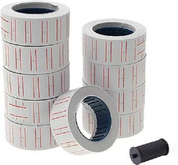 SONU SELECT 10 Rolls (500 Labels/Roll) MX-5500 White Self Adhesive Price Label Tag Sticker Office Supplies 20x12mm Price Label Paper Tag Sticker, ink Paper Label