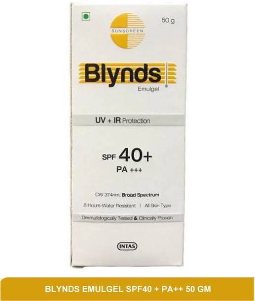 Blynds Sunscreen - SPF 50 PA+++ EMULGEL SPF40 + PA++ - best sunscreen 50g