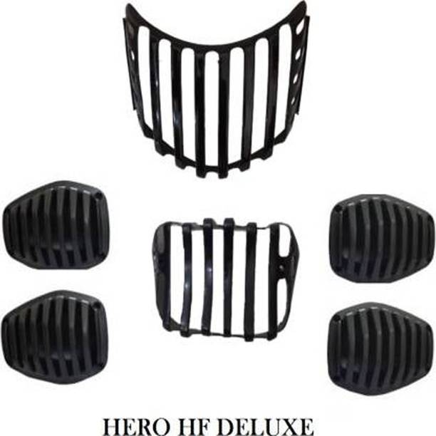BRPEARl HF Deluxe bike, Headlight back ,indicator Grill Set of -6 (FOR Hero HF Deluxe) Bike Headlight Grill