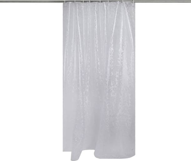 Dream Care 152.4 cm (5 ft) Shower PVC Semi Transparent Curtain Single Curtain
