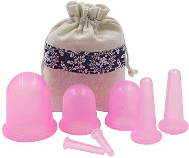 Zubehor FACECUP 7pcs Anti Cellulite Body and Facial Vacuum Suction Cups for Adult Home Use, Silicone Cellulite Massage Cups Massager