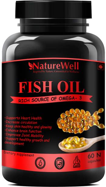 Naturewell Ultra Fish Oil (Triple Strength) With 1000Mg Omega 3 (600Mg Epa, 400Mg Dha) Red