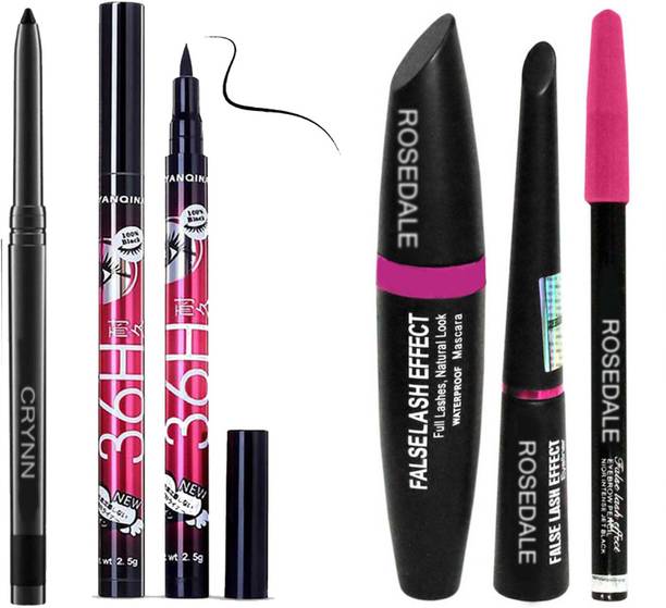 Crynn Beauty Kajal & High Quality Waterproof Liquid-Eye Liner 36H