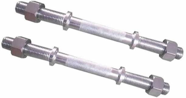 KORBAX Dumbbell Rod With Metal Nut , Steel Dumbbell Rod , Fitness Set Weight Lifting Bar