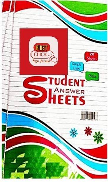 First Click EXAM/STUDENT ANSWER 60 SHEETS LONG TWO SIDE RULED A4 85 gsm A4 paper