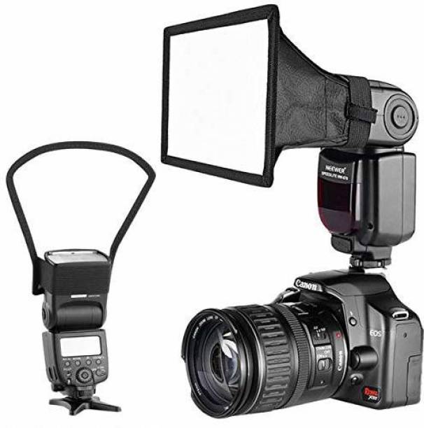 ALFASIYA Camera Speedlite Flash Softbox and Reflector Diffuser Kit for DSLR FLASH Diffuser