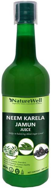 Naturewell Ultra Neem, Karela, Jamun, Juice Help Balance Sugar Naturally