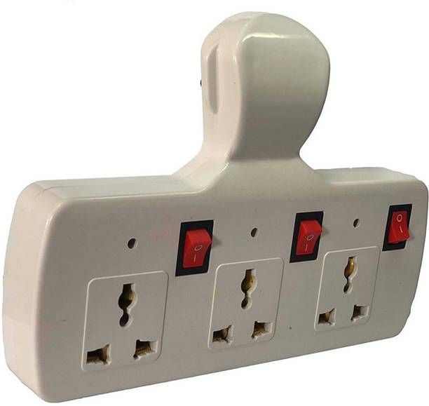 ECOBELL Multi Plug with Individual Switches, LED Indicators and Fuse Extension Board Switch Spike Guard 3 Pin Multi Plug Fuse Extension Board Switch with Individual Switches, LED Indicators and Spike Guard Three Pin Plug