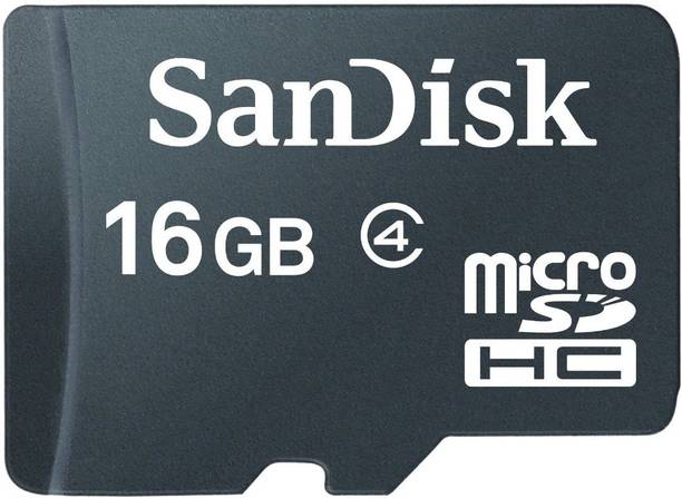 SanDisk Class 4 Class 4 16 GB MicroSDHC Class 4 15 MB/s Memory Card Compatible with Mobile