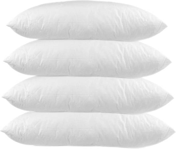 Ultra Digits Premium White Pillow Pack 4 Microfibre Solid Sleeping Pillow Pack of 4