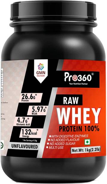 PRO360 Raw Whey Protein Gym Supplement Powder Concentrate 100% Mass Body Muscle Gainer Whey Protein