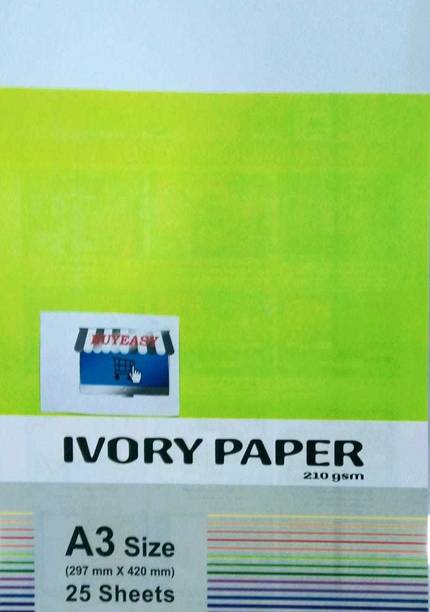 buyeasy A3-25 UNRULED A3 210 gsm Drawing Paper