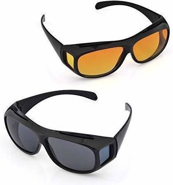 TOPHAVEN HD Vision(TM) Wraparounds Wrap Around Glasses Motorcycle Goggles Cycling Goggles Cycling Goggles