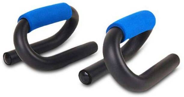 Dr. Head Push up Bar Dip Stands with Non-Slip Foam Handle & Rubber ( Black/Blue) for Unisex Push-up Bar
