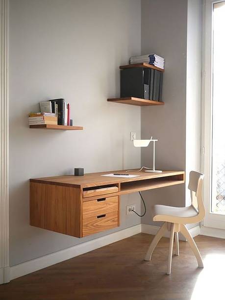 Area Olive for computer desk with writing study table Engineered Wood Workstation
