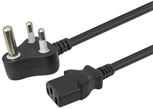 Sadow Power Cord 1.5 m Power Cable Cord for Desktop PC, Monitor, SMPS and Printer - (1.5 Meter) (Black)