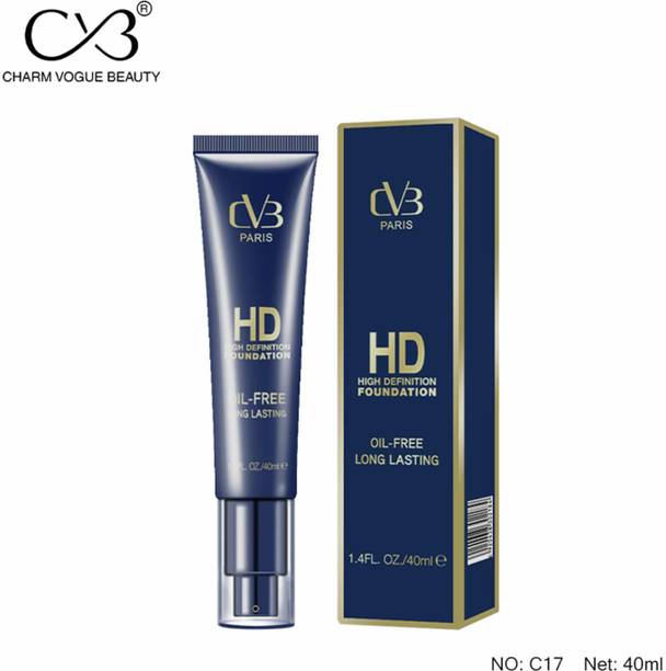 cvb paris Hd High Definition Foundation Oil Free Long Lasting Shade-02 (40ml) Foundation