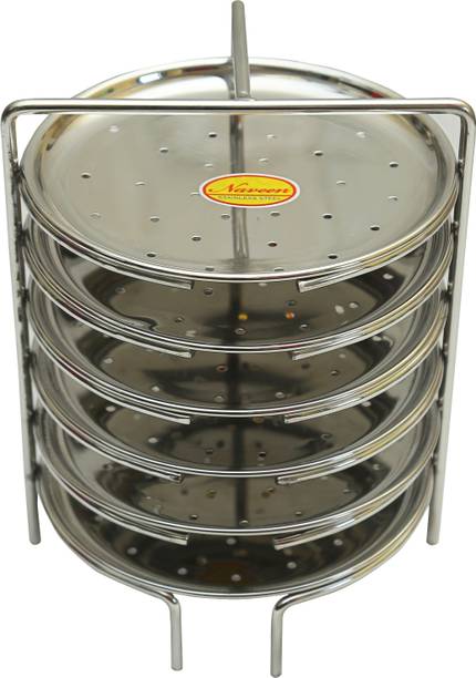 Naveen Stainless Steel Idly Cooker, Induction and Gas Stove Compatible Idli Maker Induction & Standard Idli Maker