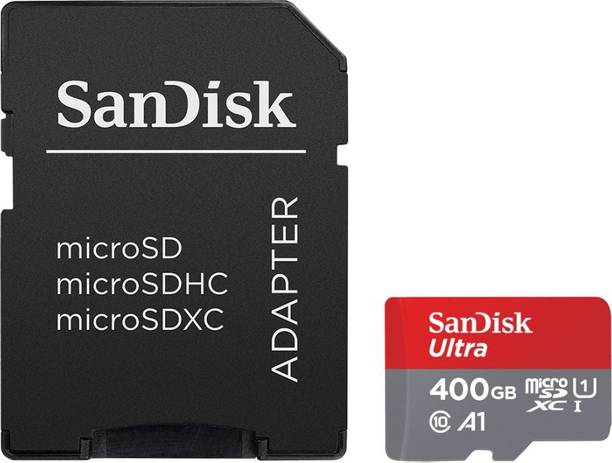 SanDisk SDSQUAR-400G-GN6MA Ultra 400 GB MicroSDHC Class 10 98 MB/s Memory Card Compatible with Mobile