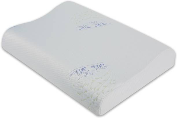 The White Willow Small Size Cervical Contour Ventilated Active Memory Foam Motifs Orthopaedic Pillow Pack of 1