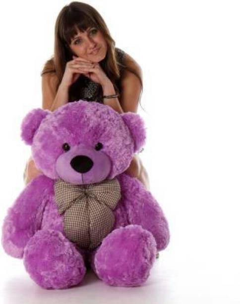 Mowgli 89 cm very soft Purple teddy bear for pleasant Gift - 3 feet (Purple)  - 89 cm
