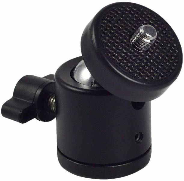 Savsol Ball Head Swivel Mount with 360 Rotation for Tripod Stand with Universal Thread Size of 1/4 Inch 6 MM Compatible with Ring Light Tripod Photography Stand Microphone Stand Mobile Holder