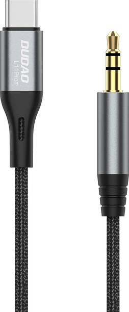 DUDAO AUX Cable 5 A 1 m Braided USB Type C to 3.5mm Aux Audio Cable for Car and Mobile