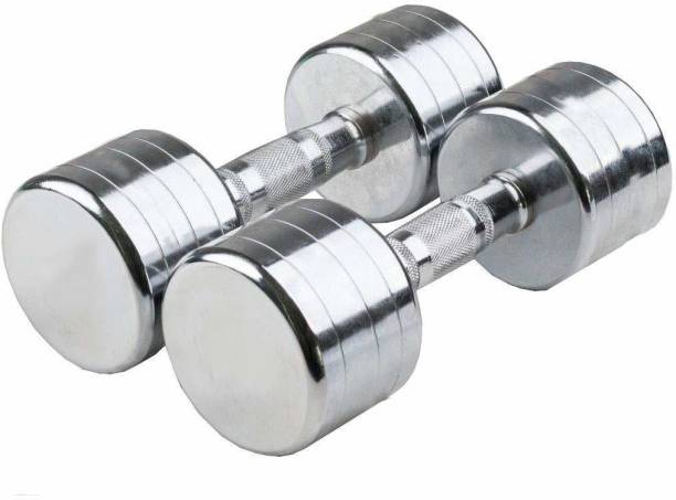 DTD Pair of 10KG X 2 Steel Fixed Weight Dumbbell