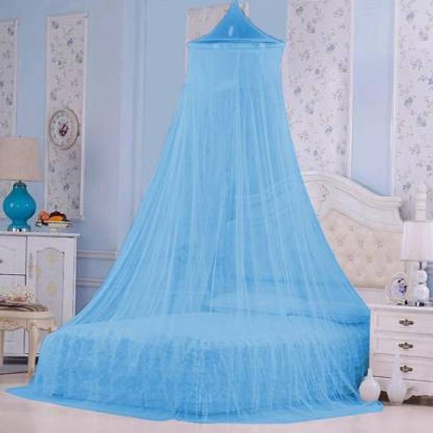 syuti Polyester Adults Washable Polyester Foldable Double Bed Mosquito Net Mosquito Net