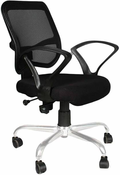 VIZOLT Mesh Office Adjustable Arm Chair
