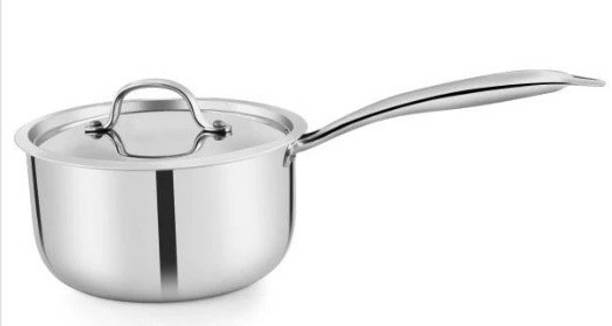 pnb kitchenmate TRIPLY SAUCE PAN -18 Cms-2.250Ltr Sauce...