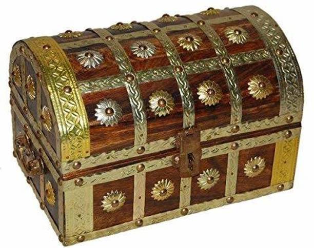 Smarts collection Handcrafted Ethnic Indian Bangles Bracelet Jewellery Box/sandook(23x15x16cm) jewellery Vanity Box