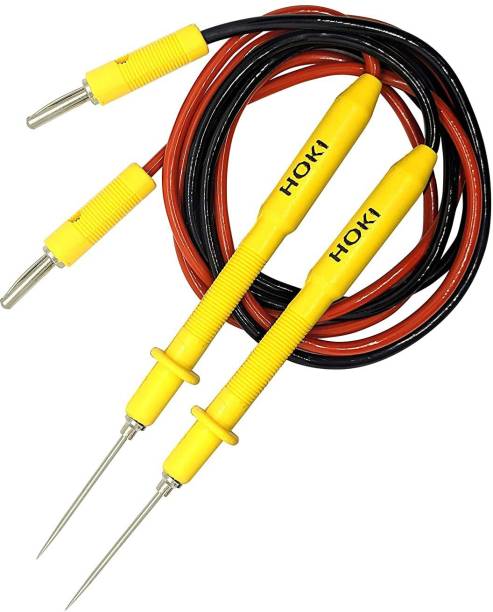AMICIKART Extra Long Pins Test Leads Probe Replacement Pair Cable For Digital Multimeter Plug Pin