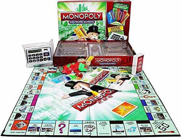 Bestie Toys Business Board Game for Kids (Electronic Digital Machine (Red)) Money & Assets Games Board Game