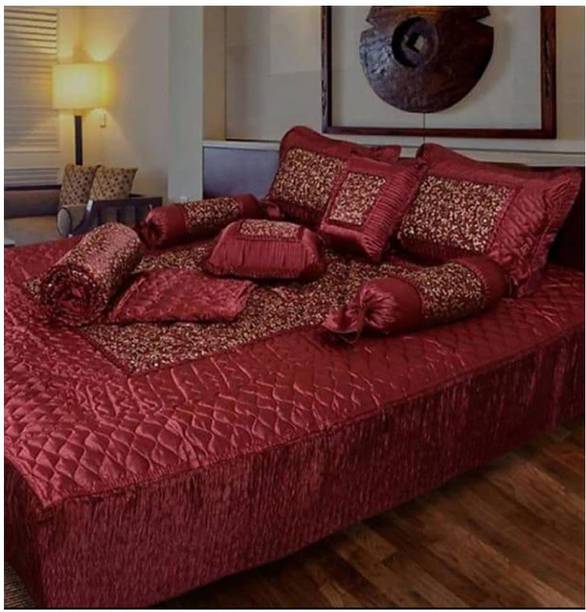 Rajasthan handicraft center Satin Double King Sized Bedding Set