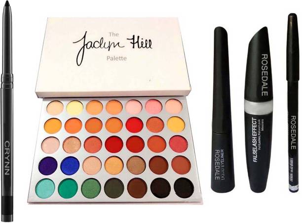 Crynn Smudge Proof Essential Makeup Beauy Kajal & The Jaclyn Hil Eyeshadow Palette