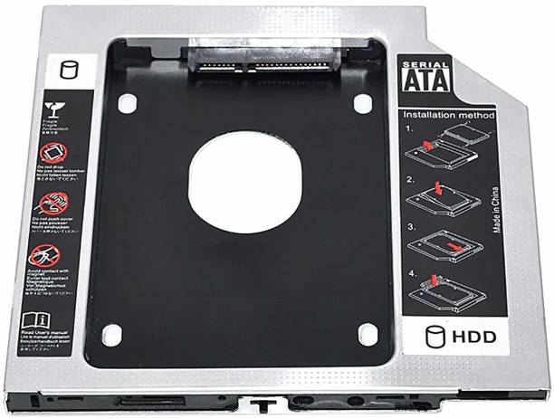 TERABYTE 2.5'' Internal SATA 2nd 9.5 MM HDD CADDY CD/DVD-ROM to Expanded Data Storage 2.5 inch 9.5MM Internal Hard Drive Enclosure/HDD CADDY